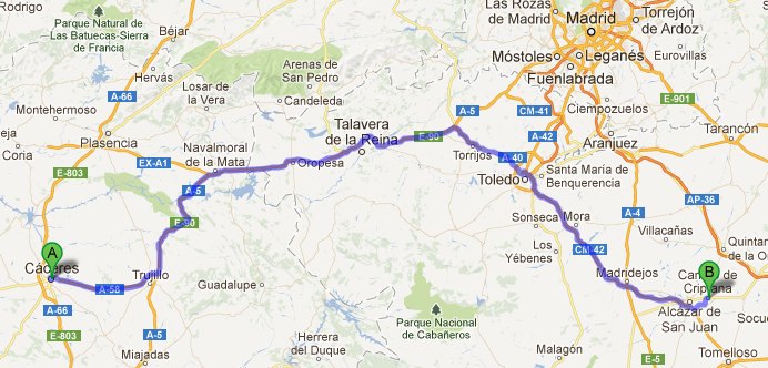 mapa Alcazar de San Juan - CACARES
