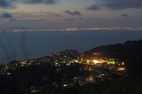 widok z gry na fieste w Capo d`Arco, Sorento i Neapol